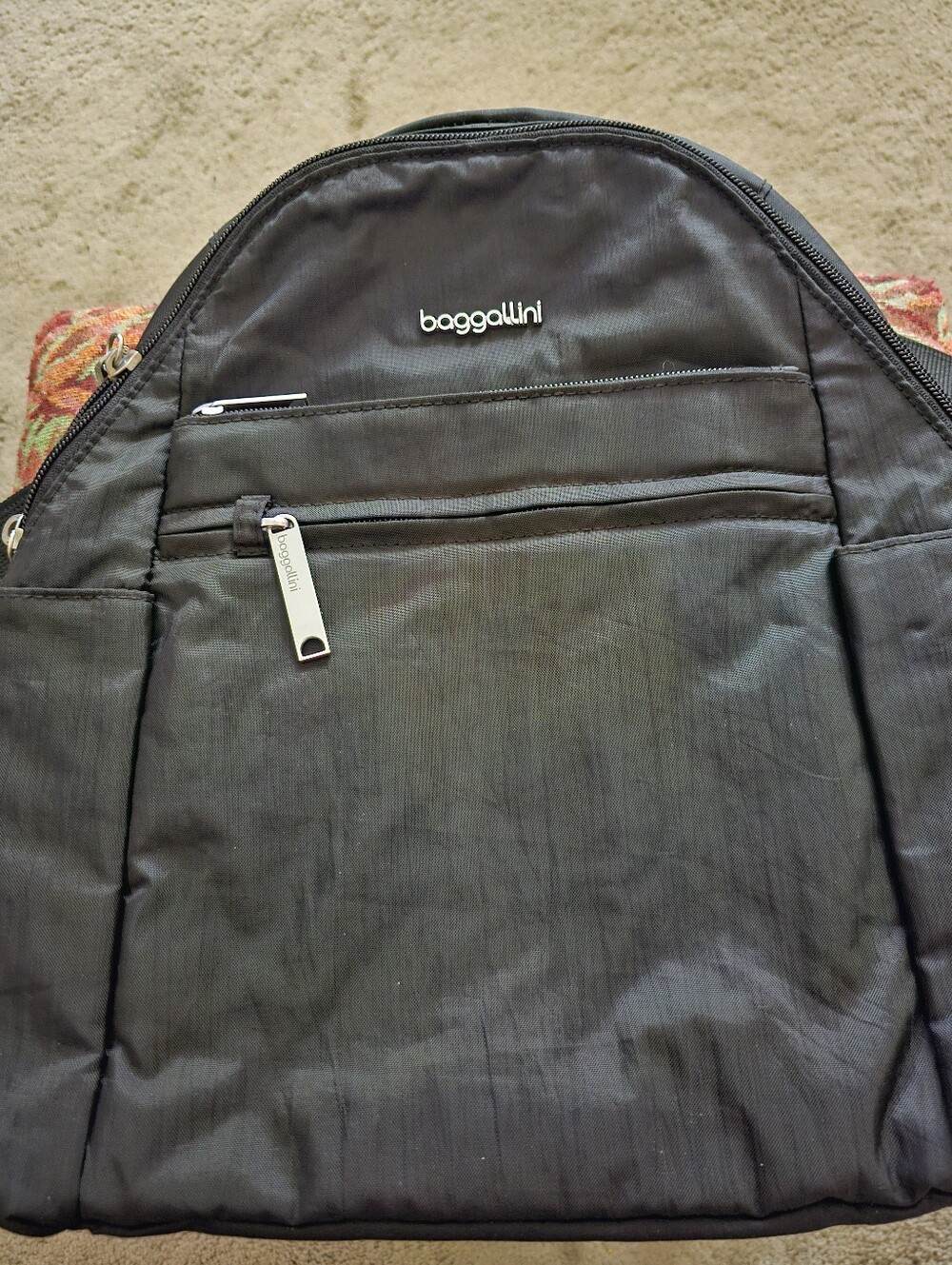 Baggallini Securtex Antitheft Vacation Travel Backpack Slash-Resistant Nylon